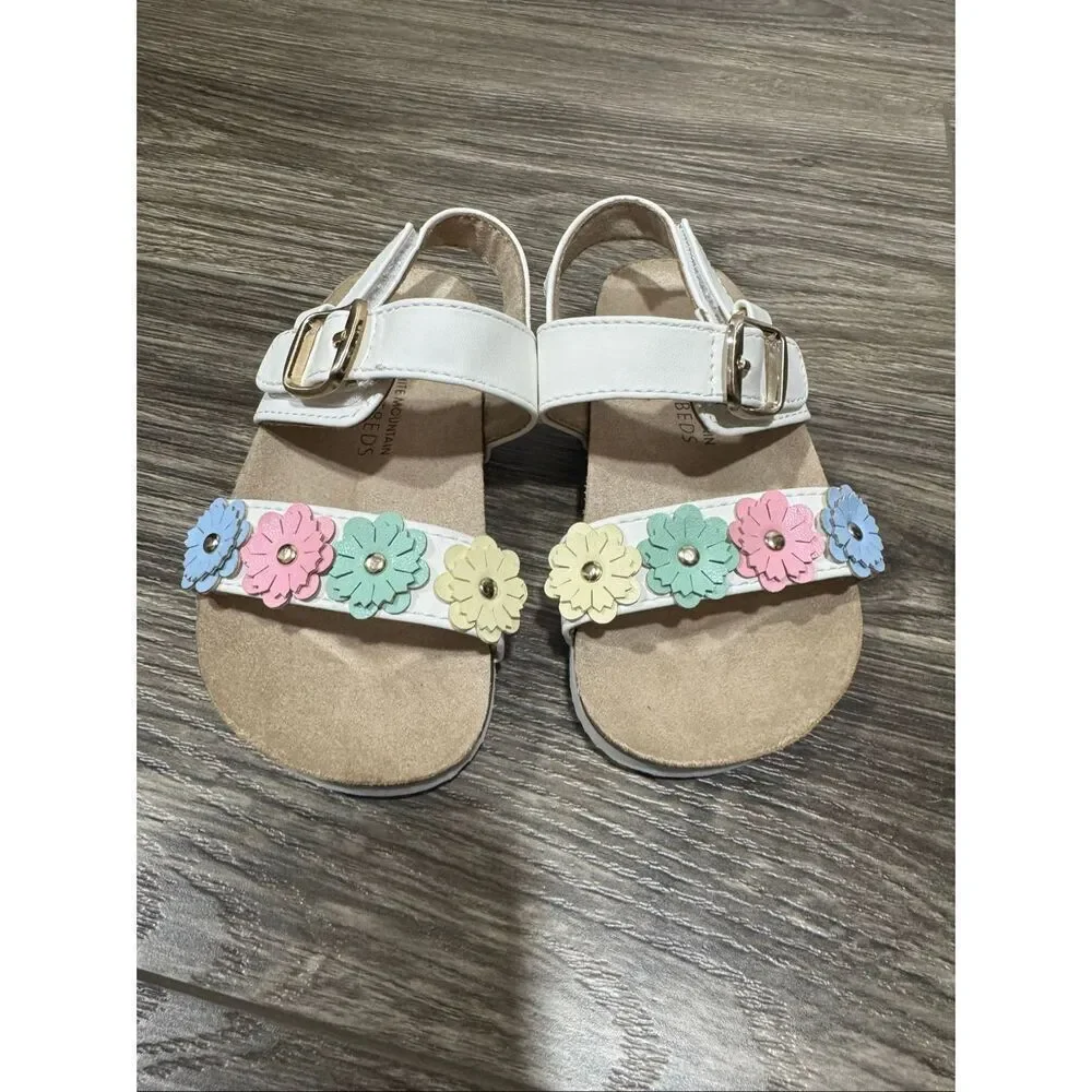 WHITE MOUNTAIN Kids Ease Floral Sandals Size 8
